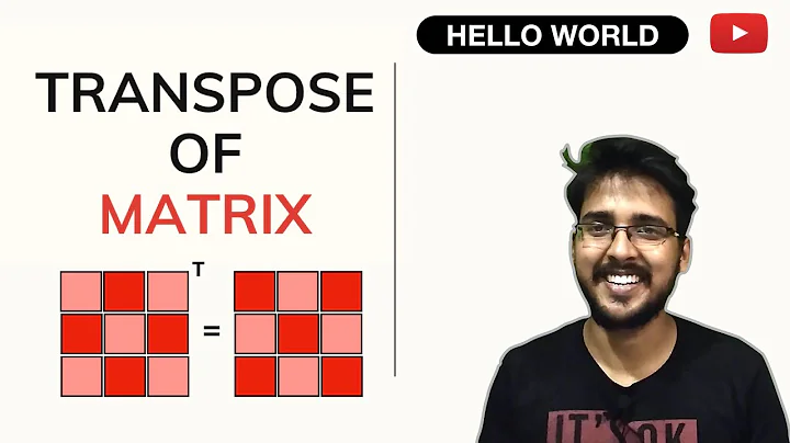 Transpose of Matrix | @GeeksforGeeks | Competitive Programming for Beginners | @Hello World