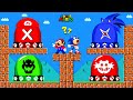 Can mario and sonic press ultimate lord x vs mx eggman vs bowser switch in new super mario broswii