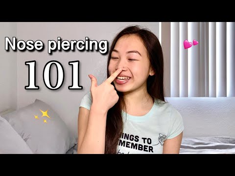 All about nose piercing! At home / cleaning / healing process / ring or studs etc