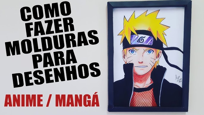 Quadro Naruto Arte Full Anime Poster Moldurado