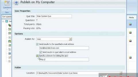 Tutorial on How to Publish the Quiz You Made on Web as a Flash Quiz
