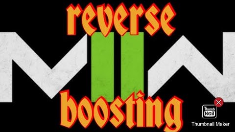 modern warfare 2 (a lot of YouTubers) 😈 reverse boost 😈 in this game
