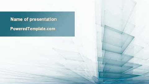 Glass Surfaces PowerPoint Template by PoweredTemplate.com