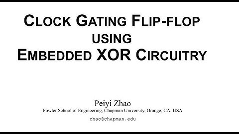 Clock Gating Flip-Flop using Embedded XoR Circuitry