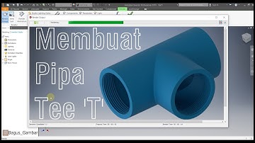 Tutorial membuat desain pipa tee 