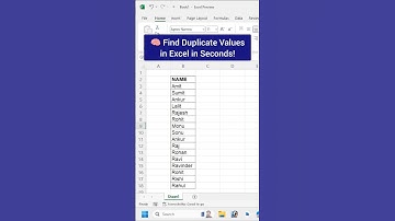Find Duplicate Values in Excel in 10 Seconds! 💻 | Excel Tips & Tricks #shorts