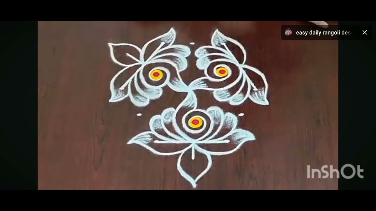 Easy modern rangoli #trending #rangoli #2025 #latest 