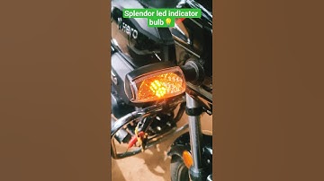 hero splendor xtec 2.0 led indicator💡 bulb #shorts #automobile #led #splendorled #splendormodified