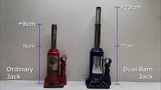 2 Ton Dual Ram Hydraulic Bottle Jack