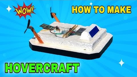 How to Make a Hovercraft at Home - Homemade Electric Boat That Floats and Moves!