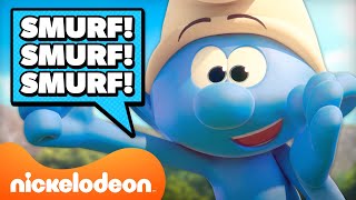 Every Time the Smurfs Say SMURF PART 2!  | Nickelodeon Cartoon Universe