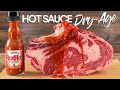 I dry-aged steaks in HOT SAUCE for months ate it and this happened!