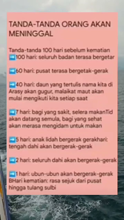 Tanda tanda orang akan meninggal#status#motivationalquotes #shorts #statuswa