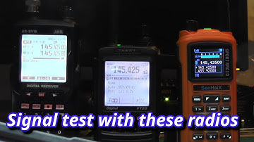 Quick test of the signal generator with these radios