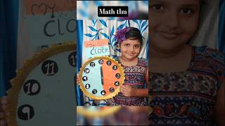 how to make paper plate clock for school project #diy #shorts