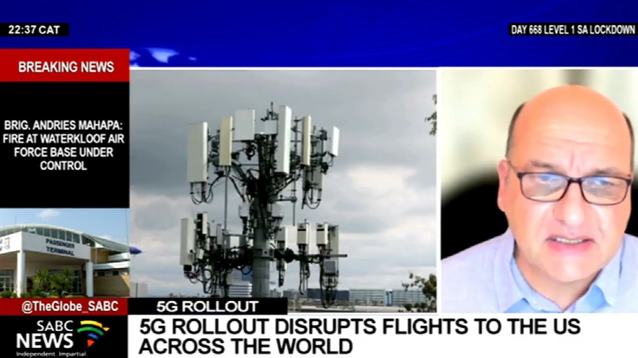 Discussion on the 5G and the airline industry with Linden Birns - SABC News