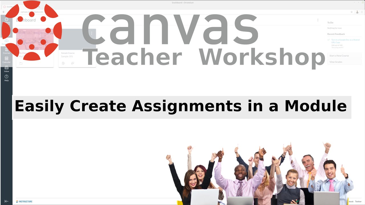 create an assignment on canvas