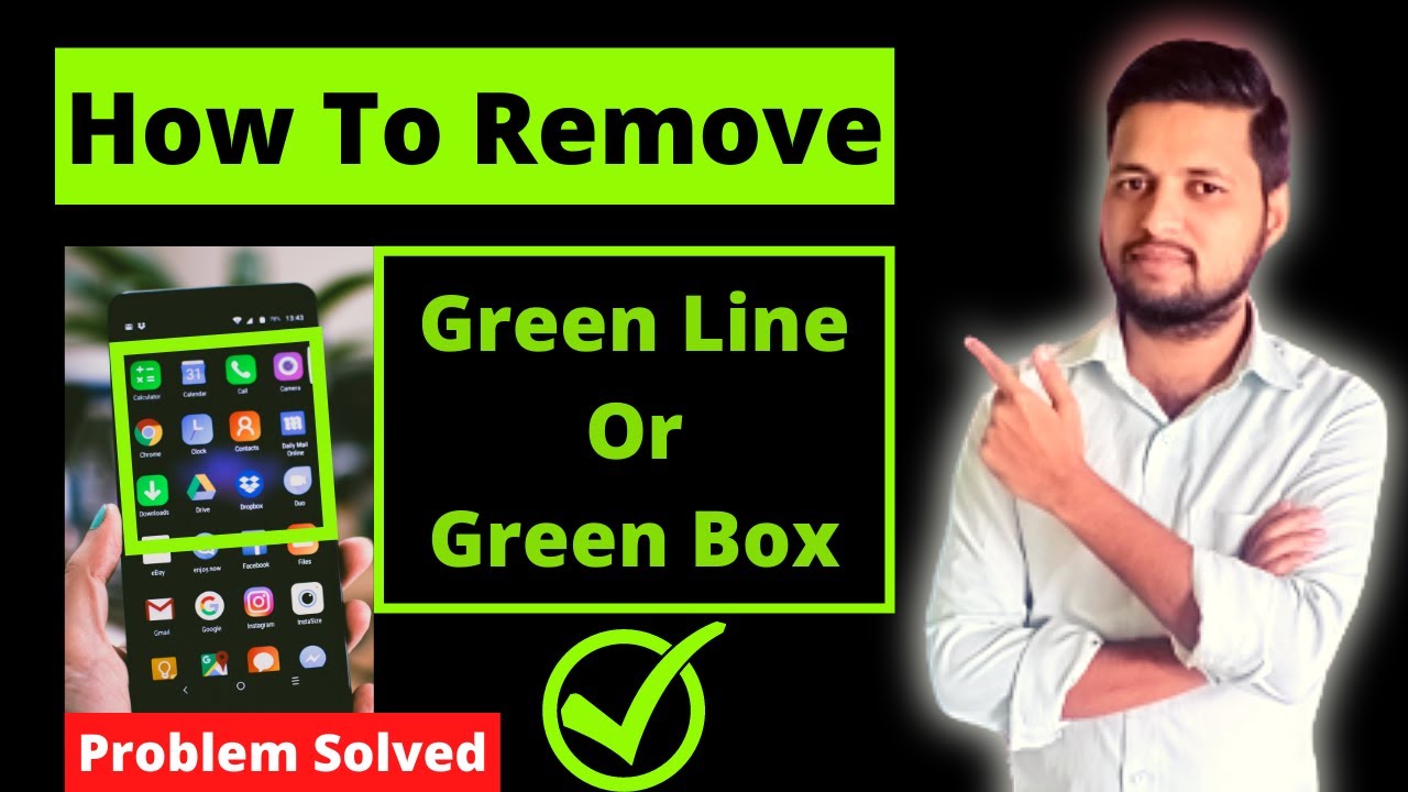 How To Remove Green Line In Vivo Mobile | Green Box On Android Screen
