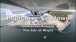 Low Level Around The Isle of Wight | Popham - Sandown | Let's Go Flying | Ikarus C42