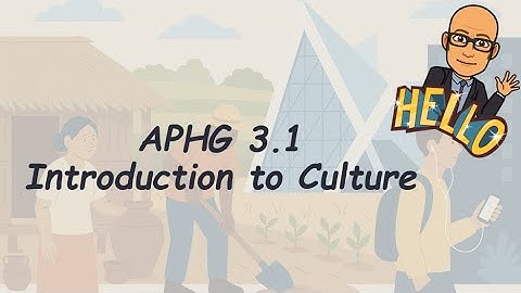 APHG 3.1 Introduction to Culture