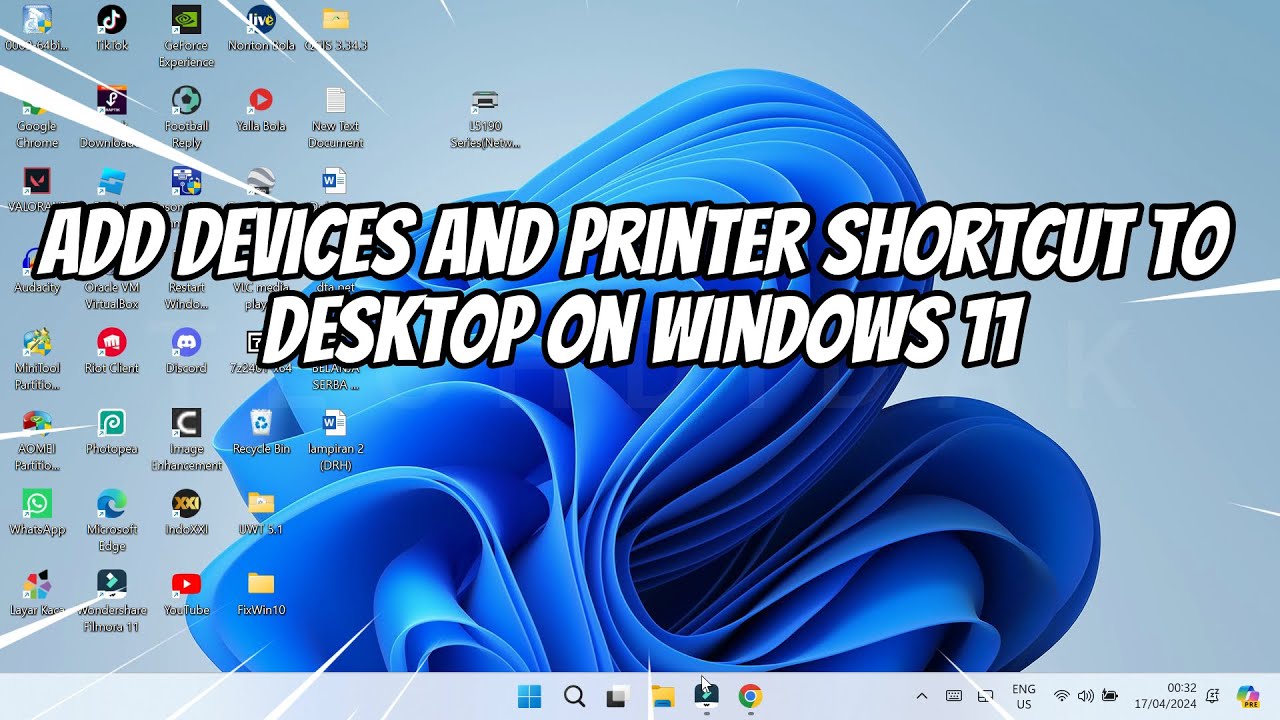 How To Add Devices And Printer Shortcut To Desktop On Windows 11 YouTube