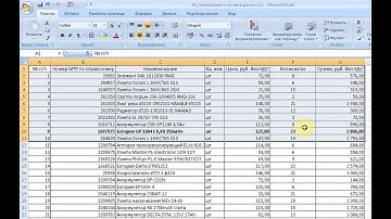 Excel 2007. Копирование и вставка данных.