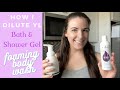 DIY Bath and Shower Gel | How I Dilute Young Living Essential Oils Base To Make Foaming Body Wash!