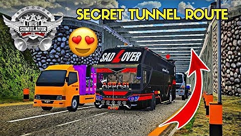 😍Secret Tunnel Route In Bussid | Hidden Place In Bussid | Bussid V3.7.1 | SAD LOVER OFFICIAL