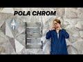 Хромированный электрический полотенцесушитель Terma Pola 780/500 CHROM SX