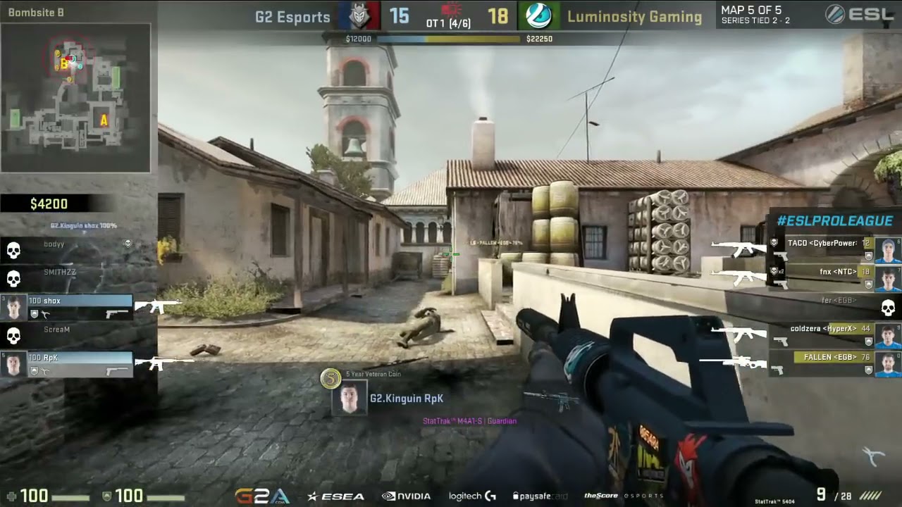 Shox insane quad kill retake VS Luminosity Inferno