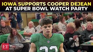 Celebrity Kansas City Chiefs vs Philadelhia Eagles: Iowa cheers for Cooper DeJean at Super Bowl watch party Profile