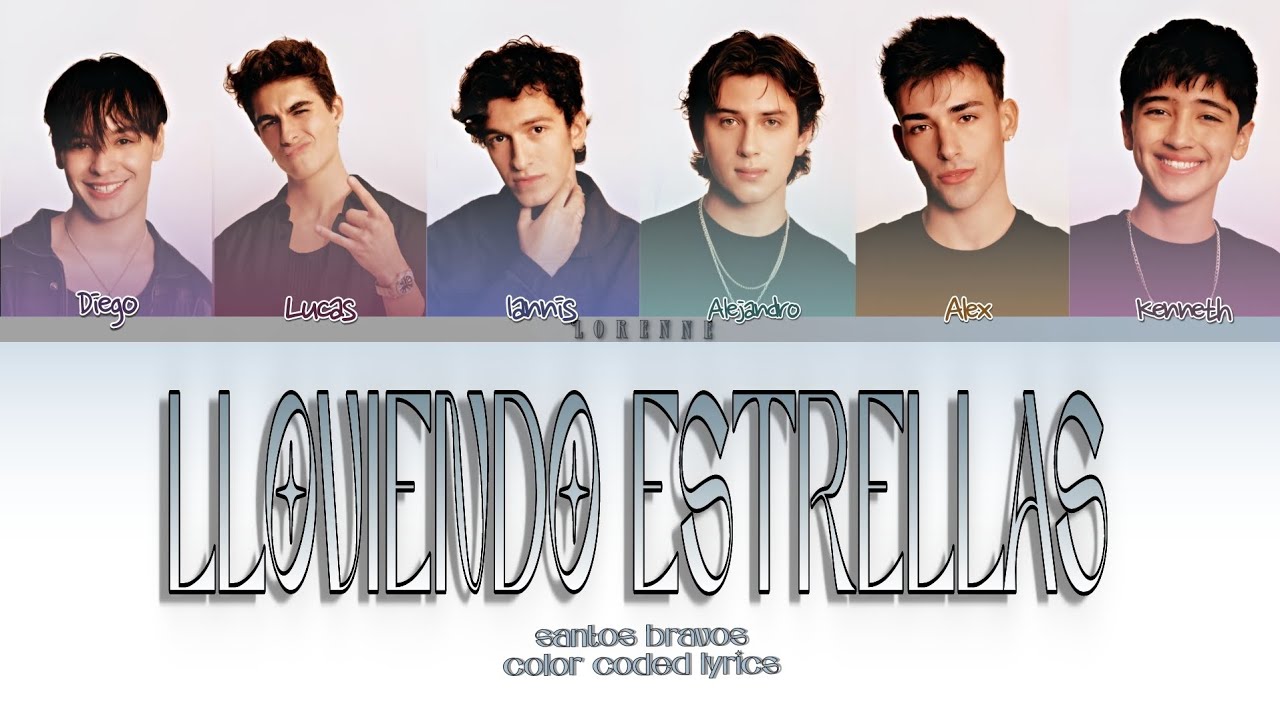 SANTOS BRAVOS – Lloviendo Estrellas (GRUPO 1) (Color Coded Lyrics) by Cristian Castro 