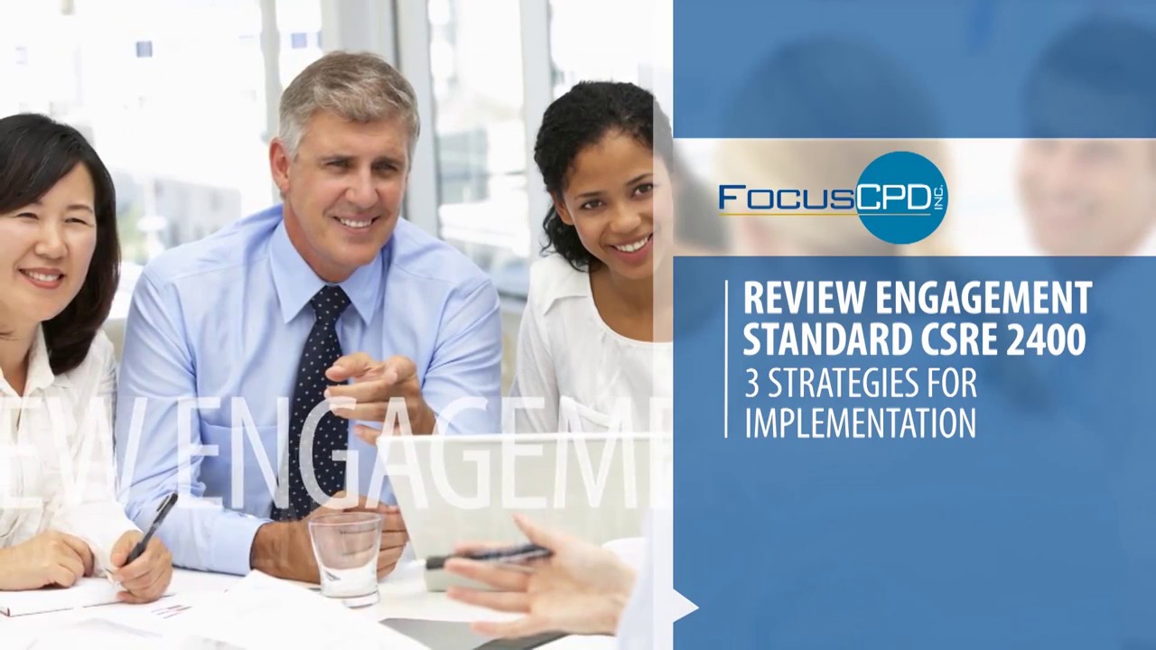 FocusCPD Review Engagement Standard CSRE 2400 YouTube