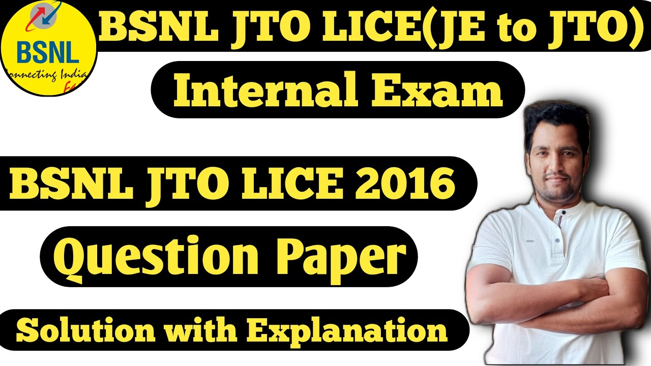 BSNL JTO LICE question papers with answers | bsnl jto lice question paper