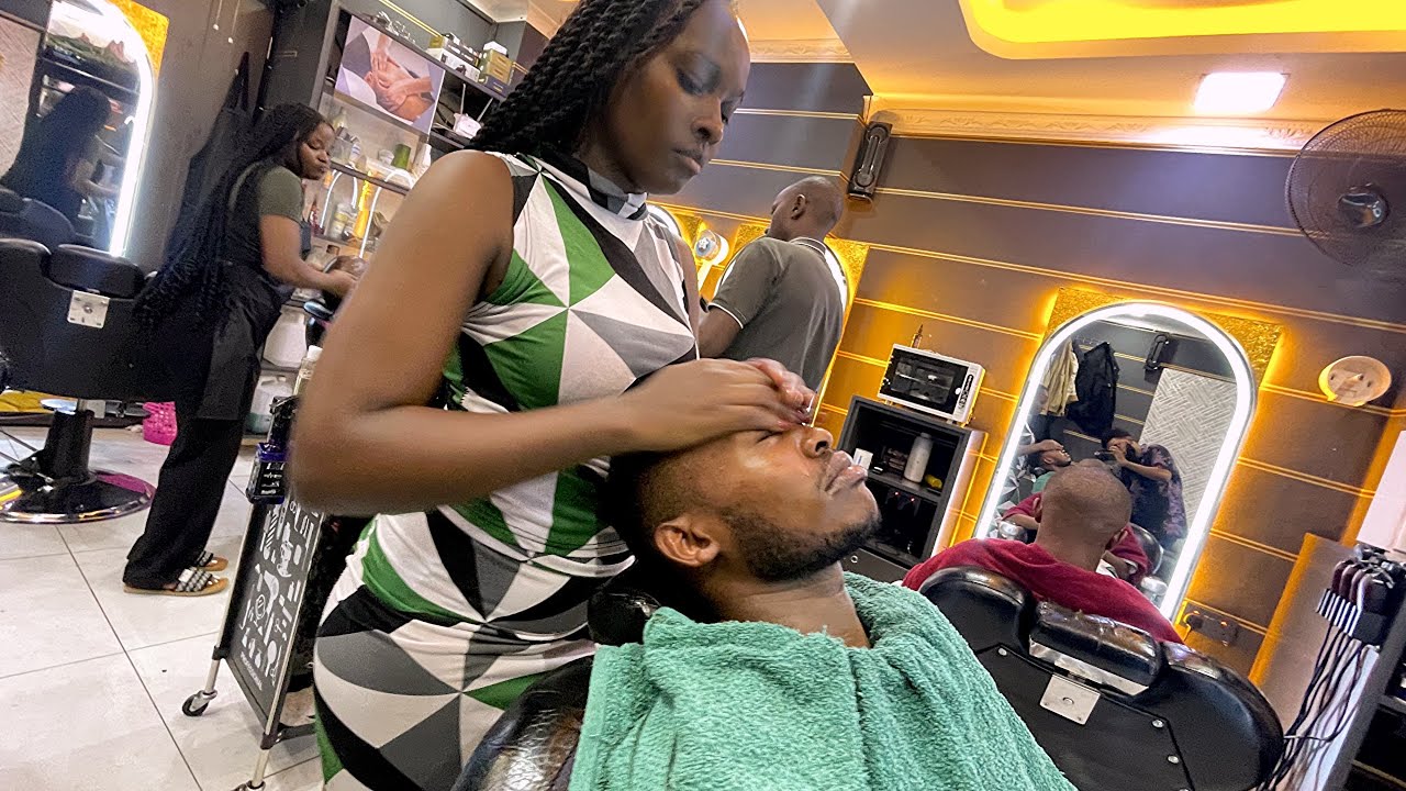 ASMR: ULTIMATE Men's Grooming Experience: Hair, Face, upper body massage 10/10