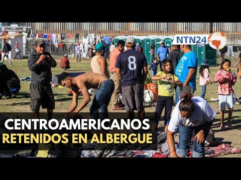 Disturbios en albergue de la caravana migrante en Coahuila, México