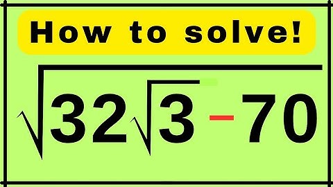 Japanese | Mind-Blowing Square Root Algebra Problem — Can You Solve It? 