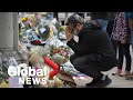 Prince Philip death: Mourners in the UK lay flowers at Buckingham Palace, Windsor Castle