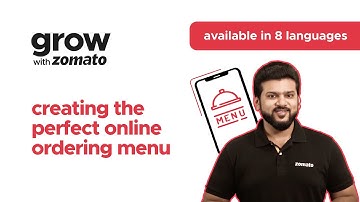 English | Creating The Perfect Online Ordering Menu | Grow With Zomato