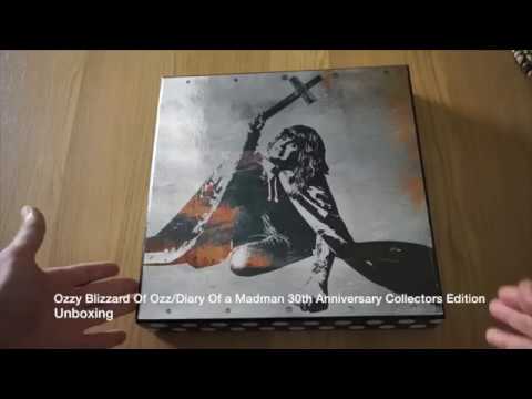 Unboxing Ozzy Osbourne Blizzard Of Ozz / Diary Of A Madman 30th Anniversary