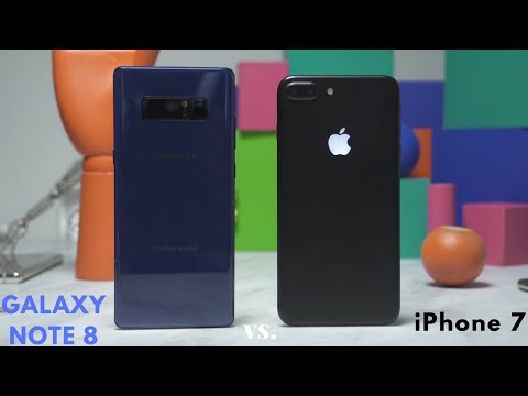Galaxy Note 8 vs iPhone 7 Plus: Battle Vid