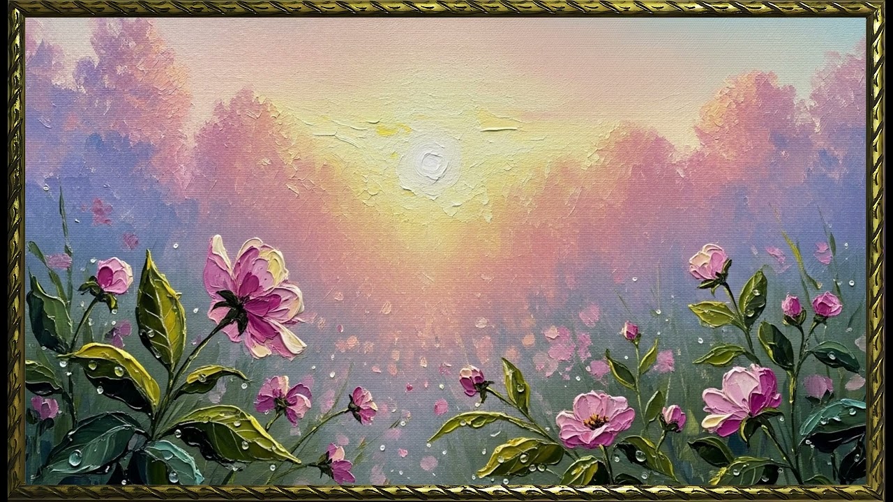 Tranquil Orchard Blooms| Dreamy Spring Floral Art for Frame TV | 4K Screensaver