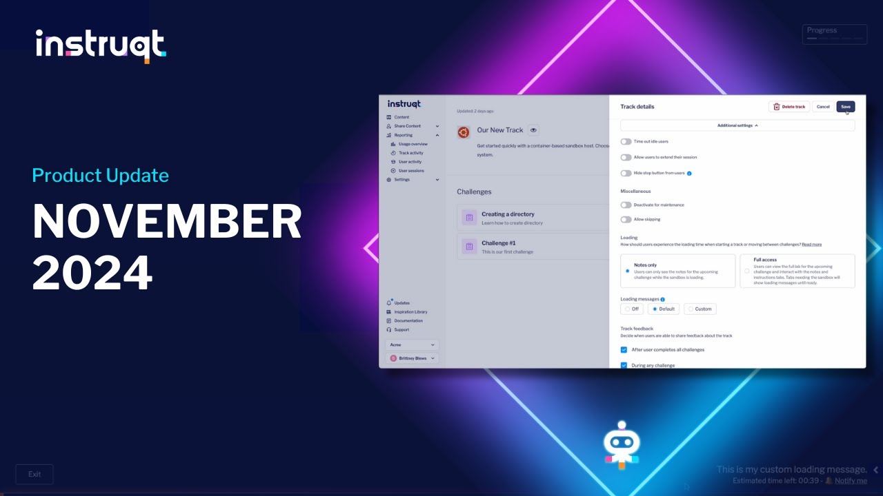 November product updates: Loading UX, scroll to section, and persistent ...