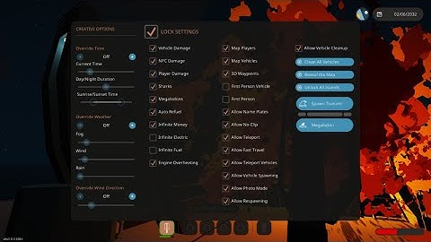 Checking out the new creative menu in Stormworks!