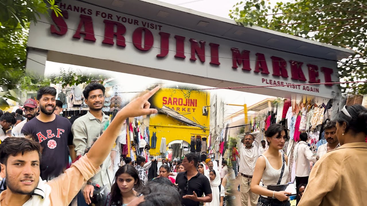 Sarojini Market Walking Tour | Delhi | New Delhi | India | 4K | HDR
