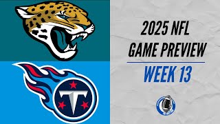 Jacksonville Jaguars vs Tennessee Titans | Week 13 NFL Game Preview