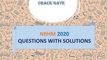 NBHM 2020 QUESTION DISCUSSION