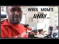 When Mom Goes Out of Town... Dad's In Charge!  8 Kids at Home