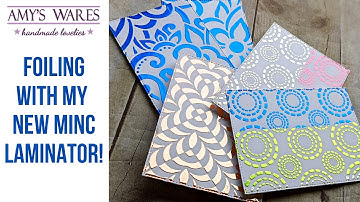 Trying out my new Minc with foil with stencils from A Colorful Life Designs!