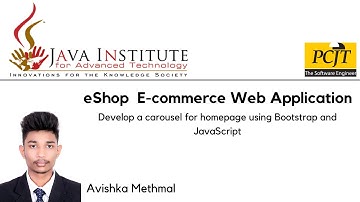 WebProjectTask7|Develop  carousel for homepage using Bootstrap and JavaScript|Java Institute|Avishka